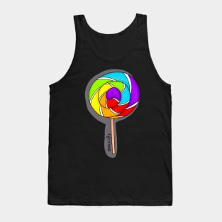 Rainbow Colored Lollipop Tank Top